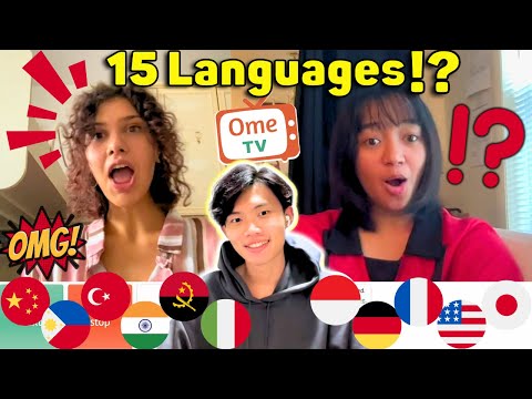 People Go CRAZY When I Speak 15 Languages on OmeTV!