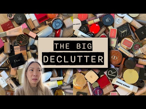 Huge Luxury Makeup Declutter Pt. 1 | What I’m Keeping & Letting Go - Mishmas Day 13 #mishmas2025