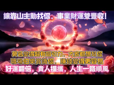 讓靠山主動找你，事業財運雙豐收！｜莫名變得超有吸引力，大家都想幫你｜職場伯樂賞識你，賺錢變得更容易｜好運翻倍，貴人提攜，人生一路順風｜吸引力法則調頻能量音樂