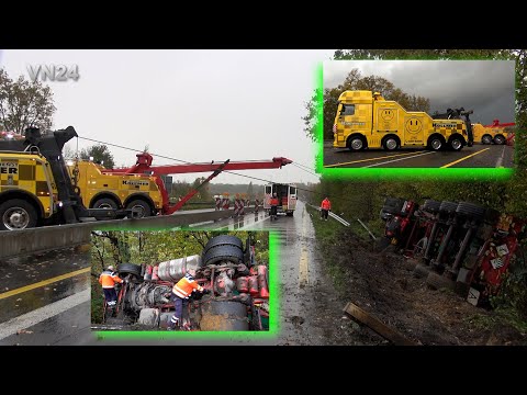 27.10.2025 - VN24 - Gefahrgut-LKW überschlägt sich nach Sekundenschlaf des Fahrers - A1 bei Hamm