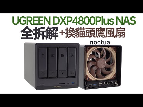 【白TV】UGREEN 綠聯DXP4800 Plus NAS 全拆解·軟硬體 體驗分享 + 換貓頭鷹風扇