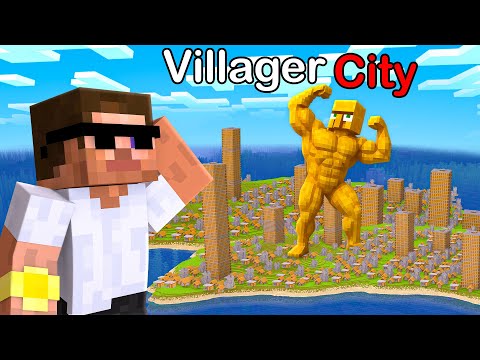 I Found Villager City In Minecraft..