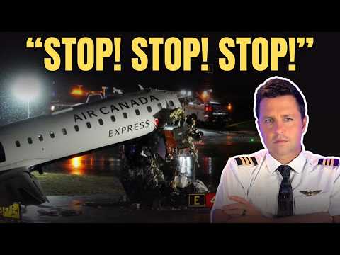 Shocking New Video: Air Canada Plane Rips Into Fire Truck on Landing – 2 Pilots Killed, Chaos & ATC