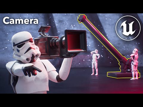 Unreal Engine 5 Beginner Tutorial Part 16 : Cameras, Rig Rail, and Crane