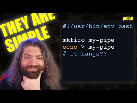 Named Pipes with `mkfifo` with Bash! Piping data between processes - You Suck at Programming #059