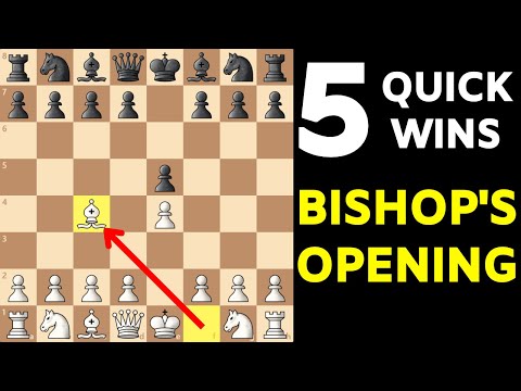 TOP 5 Fastest WINS in the Bishop's Opening