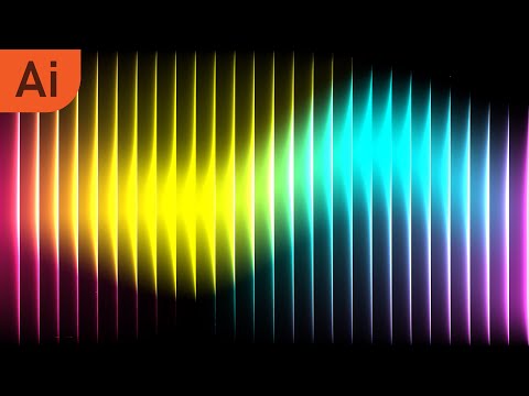 How to make Spectrum waves effect | Illustrator Tutorial