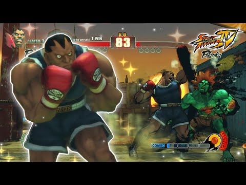 Balrog vs Blanka (Highest Difficulty) | Street Fighter IV
