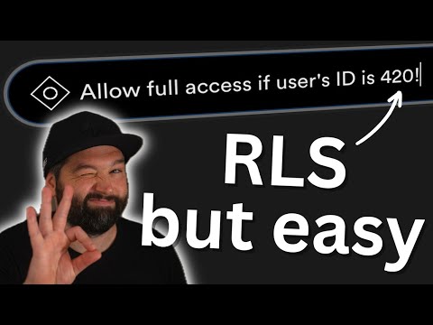 Use AI to enable and generate RLS policies for Postgres with Supabase