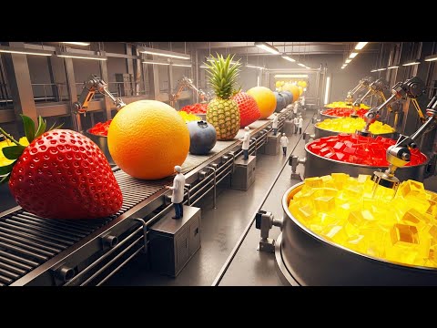 Inside the Secret Fruit Jelly Factory How Thousands of Cubes Are Formed Daily