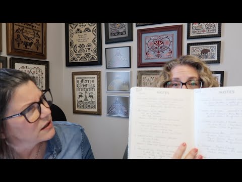 Flosstube #29 - Between Two WIPs - Caroline stuns Kerri with her epic organization