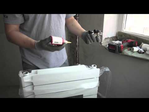 сборка радиатора отопления