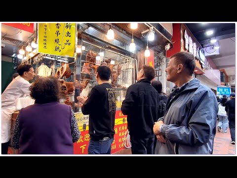 Roast Piglets Roast Pork Crispy Yummy Hong Kong Food 又打風 好多人買燒味 乳豬燒肉好搶手 燒鵝燒鴨 燒腩骨燒雞也多人買 香港美食 新強記燒腊飯店