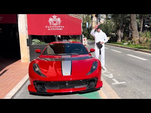 GMK with his new Ferrari 812 Competizione driving in Monaco