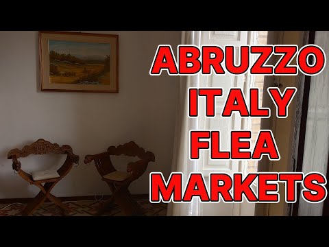 #100 ABRUZZO ITALY FLEA MARKETS looking for pieces to set up  my new found Italian apartment. WOWZA!
