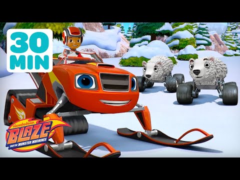 Blaze's SNOW Transformations! 🛷 w/ Snowmobile Blaze & More! | Blaze and the Monster Machines
