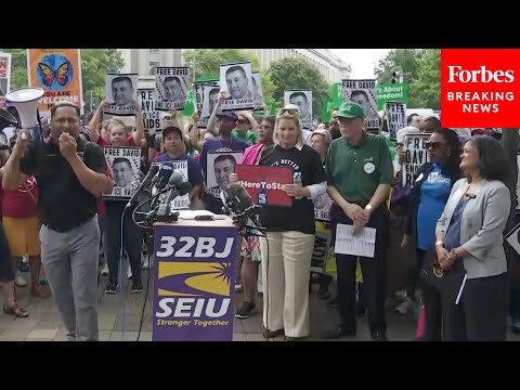 JUST IN: Labor Leaders Rally Against ICE Raids, Demand Release Of California Union Leader