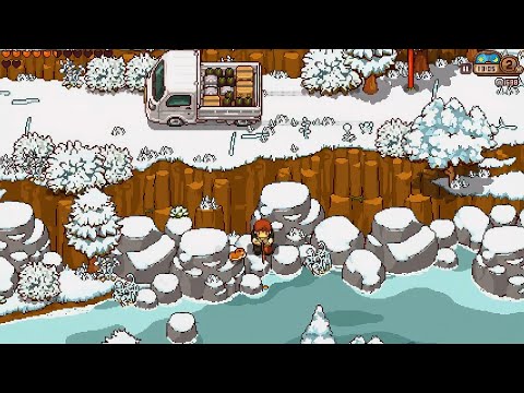 I'm still working hard... relaxing video game music mix (w/ winter ambience)