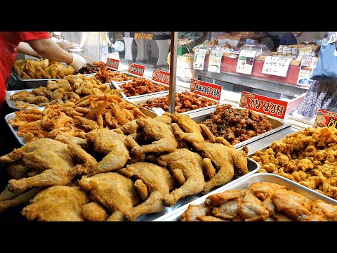 인기많은 시장통닭, 닭강정 몰아보기 BEST 5 / popular fried chicken in the market / korean street food