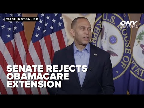 FULL: Hakeem Jeffries pushes for healthcare reform as Senate rejects Obamacare tax credit extension