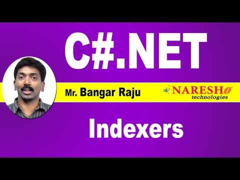 Indexers in C#.NET | C#.NET Tutorial|Mr.Bangar raju.