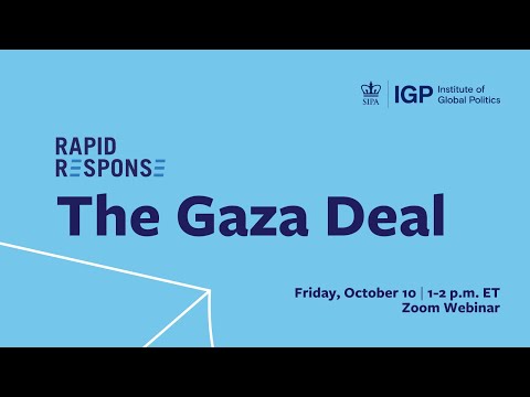 IGP Rapid Response: The Gaza Deal