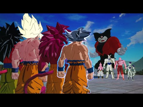 Goku Forms Team Vs Big Bosses Team - Dragon Ball Sparking! Zero
