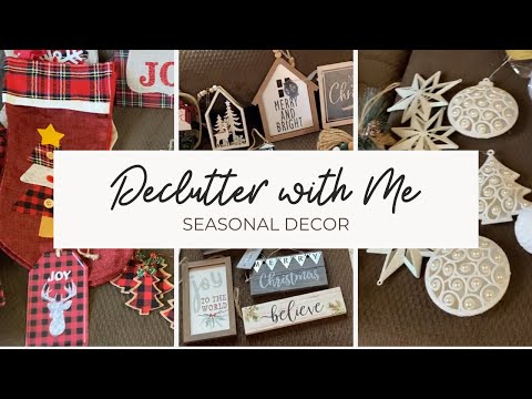 ✨ DECLUTTER WITH ME ✨ I Chatty Declutter & Organize my Christmas 🎄 Decorations