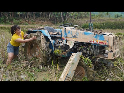 Abandoned Agricultural Machinery - Full Restoration (Clean diesel injectors and the whole machine)