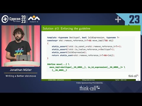 Lightning Talk: Writing a Better std::move - Jonathan Müller - CppCon 2023