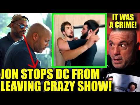 JON JONES STOPS DC FROM WALKING OUT FROM REALITY SHOW After SHOCK Knife Incident,Joe Rogan- A Crime!