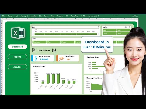 Create Professional Excel Dashboard in just 10 Minutes || Interactive & Dynamic #excel #dashboard