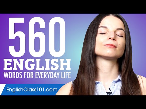 560 English Words for Everyday Life - Basic Vocabulary #28