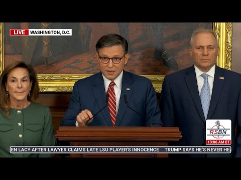 WATCH: Speaker Mike Johnson & GOP Leadership Hold a Press Conference for the Shutdown - 10/8/25