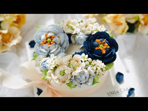 기분 좋은 선물!! 케익이 아니라 예술이다 - 앙금플라워 떡케익 / Make you happy - Flower Tteok Cake (Rice Cake)