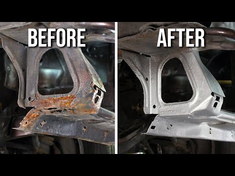 Remove Rust In Awkward Places - Mercedes W123 Restoration