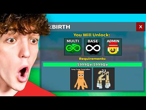 I Unlocked the SECRET Admin Only Rebirth..