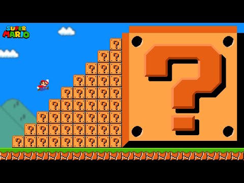 Super Mario Bros., but Mario Travel 1,000,000 Item Blocks