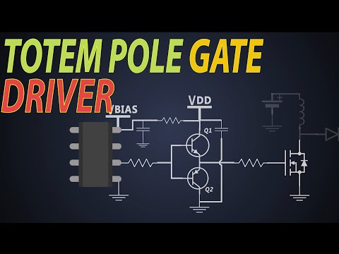 What is Totem pole MOSFET gate driver? Totem pole MOSFET gate driver working | Push pull gate driver