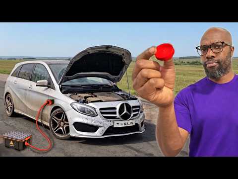 Mercedes Wanted $20,000 to Fix This Tesla-Powered EV… I Used a bottle cap
