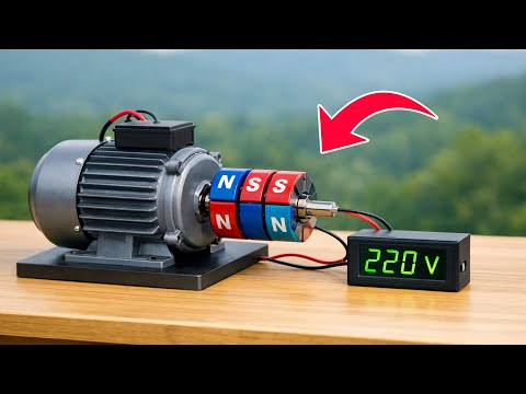 220V FOREVER That Billions of People Don't Know! Powerful 220V Electricity from Magnets