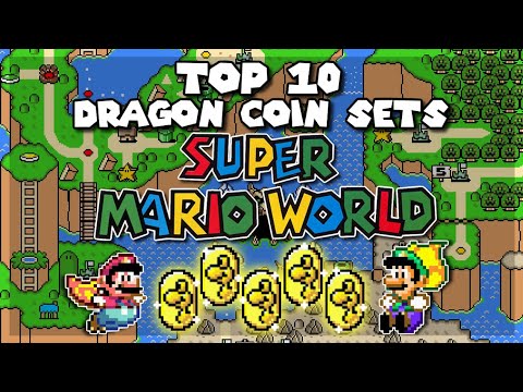 TOP 10 Dragon Coin Sets in Super Mario World | Super Nintendo [Original SNES Capture]