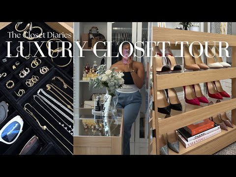 Luxury Closet Tour | IKEA DIY Inspired Small Closet Ideas | Amazon Closet Organization Home Decor