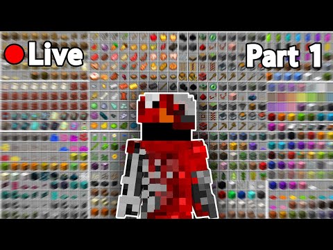 Collecting EVERY ITEM in Minecraft Survival (First Ever Livestream)