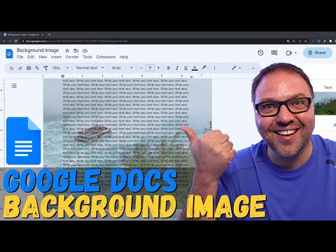 How to Add Background Image in Google Docs