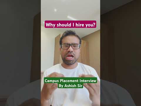 Why should I hire you? Campus Placement Interview Question #campusinterview #hr #coding