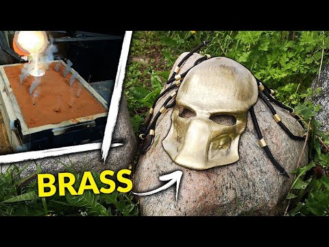 Metal Foundry at Home: Casting a BRASS Predator Mask