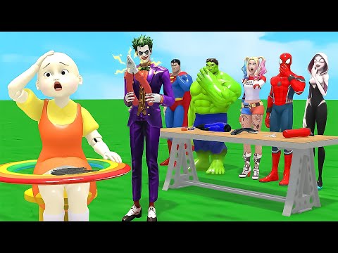Super Hero 3D vs Squid Game Haircut Disaster Challenge! Who Survives?