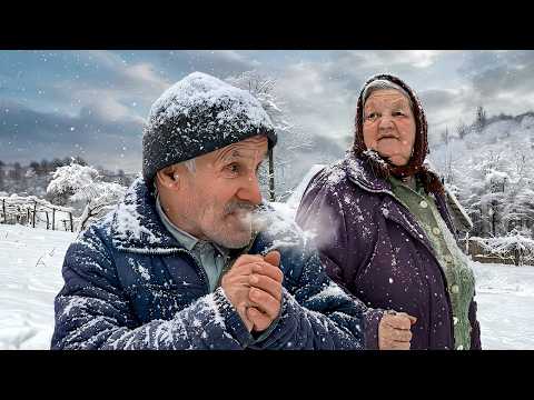 Life in a Snowy Mountain Village of an Unbreakable Elderly Couple Far From Civilization