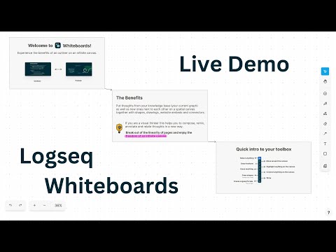 Logseq Whiteboards Demo (+ Q&A)